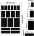 170Pcs Black Removable Labels for Jars,Labels for Storage Bins,Small Labels for Food Containers with 1 Liquid Chalk Marker for Jars Labels (Black)...