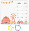 Farm Theme Baby Monthly Milestone Blanket, 48x40in Soft Flannel, Tractor and Barn Backgrounds, Newborn Mom Gifts, Baby Shower Age Growth Tracker w...