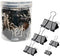 120Pcs Binder Clips Assorted Size, Office Clips with Clear Storage Container, Bulldog Clips, Paper Clips, Office Supplies...