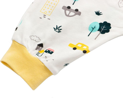 Baby Sleep Sack, Cotton Toddler Baby Sleeveless Sleep Sack with Feet, Baby Wearable Blanket, Sleepsacks for Baby Boys Girls, 0.5 TOG...