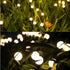 2 Pack 20 LED Solar Garden Lights - Upgraded Waterproof Outdoor Firefly Lights for Yard, Patio, Pathway, and Walkway Decor in Warm White - Solar-P...