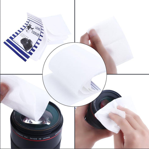 Camera Lens Tissue 50 Sheets Lens Cleaning Paper Soft Camera Lens Optics Tissue Cleaning Clean Paper Wipes Booklet for Screen Camera Lens Filter G...