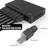 VCELINK RJ45 Connector Tool-Free, CAT6A Field Termination Plug, Gold Plated Modular Plug, UTP CAT6A Connector Toolless for 23 to 26 AWG Network Ca...