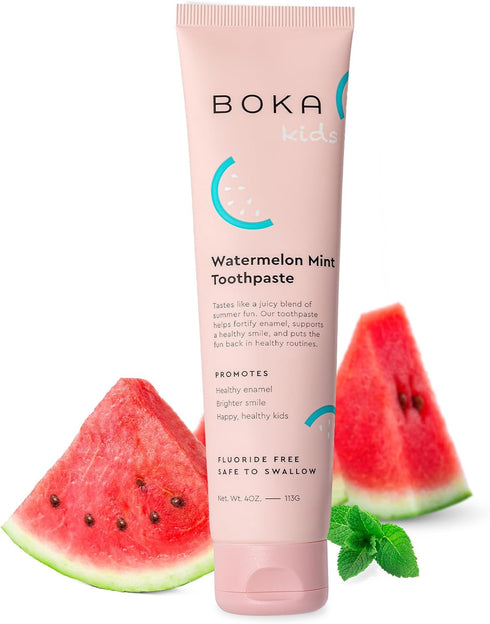Boka Fluoride Free Toothpaste- Nano Hydroxyapatite, Remineralizing, Sensitive Teeth, Whitening- Dentist Recommended for Adult, Kids Oral Care- Wat...