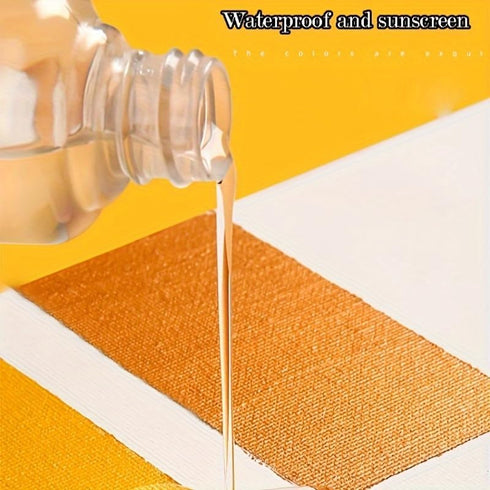 Metallic Acrylic Paint,Metallic Gold Paint,1.69 OZ/Jar,Silver Chalk Paste Paint Metallic,Metallic Paint for Crafts Color-shifting Glass Paint,Meta...