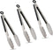 TENTA TENTA KITCHEN 9" Stainless Steel Kitchen Tongs, Locking Metal Food Tongs Non-Slip Grip (Set of 3)...