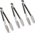 TENTA TENTA KITCHEN 9" Stainless Steel Kitchen Tongs, Locking Metal Food Tongs Non-Slip Grip (Set of 3)...