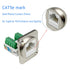 5PCS RJ45 Panel Mount Screw Terminal Adapter, RJ45/8P8C Panel Mount Connector,D-Type RJ45 Female Solderless Terminal Cat5E Ethernet Extender...