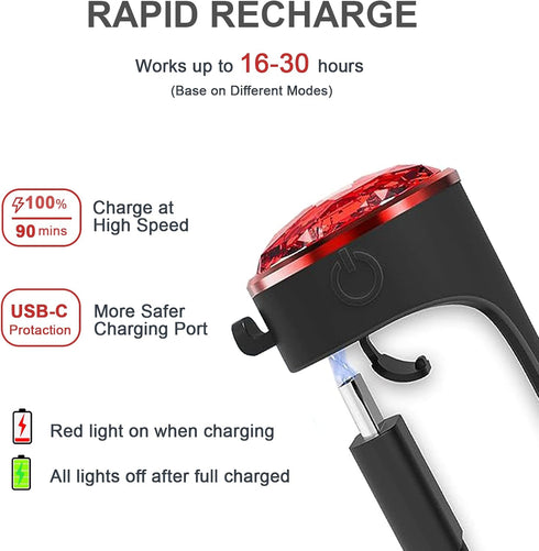dog collar lights for nighttime clip on, 3 modes Dog Light Rechargeable, 100% Waterproof light for dog collar to see dogs at night. Pet Collr Acce...