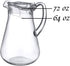 Amazing Abby - Droply - Plastic Pitcher (64 oz, 2 Quart), Clear Water Pitcher with Lid, Fridge Jug, BPA-Free, Shatter-Proof, Great for Iced Tea, S...