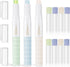 3 Pcs Fabric Glue Pen with Glue Pen Refill Water Soluble Colorful Fabric Glue Stick for English Paper Piecing Patchwork Sewing...