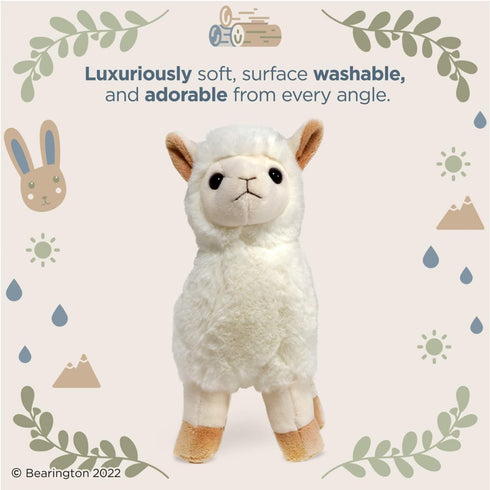 Bearington Alma Plush Stuffed Animal Llama, 10 inches...