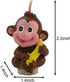 TIHOOD Creative Little Monkey Cartoon Birthday Candle, Smokeless Cake Candle and Party Supplies, Hand-Made Cake Topper Decoration, Great Gift...