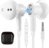 3.5mm Earbuds Noise Canceling Headphone with Microphone Magnetic in-Ear Wired Jack Earphone for Google Pixel 4a 3a 5a Samsung A15 S10 S10e S9 Gala...