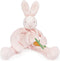 Bunnies By The Bay "Blossom" Bunny Silly Buddy - Animal Pacifier Holder Plush Toy with Velcro Loop Attachment - 10" (25cm) Size...