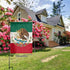 Mexico Mexican Flag Flax Nylon Burlap Linen Fabric Garden Flag Farmhouse Decorations Yard Mailbox Decor Welcome Sign 12x18 Inch Small Mini Size Do...