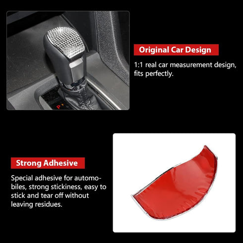 PIFOOG for Civic Car Interior Accessories Bling Gear Shift Cover Decal Automatic Shift Knob Stickers Crystal Decoration Trim for Civic 10th Gen 20...