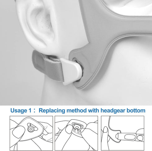 2PCS Fabric Frame Compatible with WP Frame, Fabric Frame Compatible with WP Headgear, Universal Size...