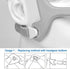 2PCS Fabric Frame Compatible with WP Frame, Fabric Frame Compatible with WP Headgear, Universal Size...