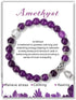 Pingyongchang Stress Relief Anxiety Yoga Bracelets for Women Men,Healing Crystal Natural Stone Mantra Stretch Bracelet Birthday Gifts for Teen Gir...