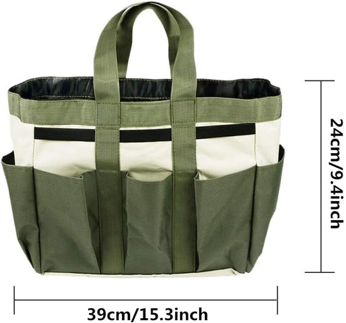 Gardening Tote Bag Garden Tool Bag with 9 Pockets Garden Tote Organizer Bag Gardening Tool Kit Holder Oxford Bag Gardening Tools Storage Organizer...