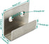 Stainless Steel Tile Bracket Billboard Holder, Wall Mounted Hanger Fastener Utility Hooks for Ceramic Tile Display with Installation Screws 10 Pac...