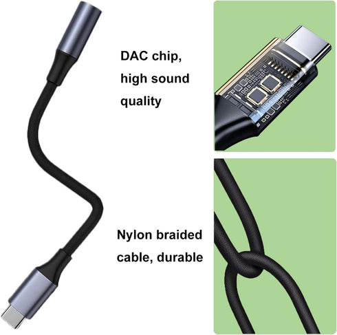 USB C to 3.5mm Headphone Jack Adapter (2 Pack), USB Type C to Aux Audio Dongle Earphone Adaptor Compatible with Samsung Galaxy S22 S21 S20 Note 20...