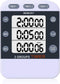 Digital Dual Kitchen Timer for Cooking, 3 Channels Count Down/up Triple Multi Timers for Food, Magnetic Memory-Preset Large-Display Adjustable Ala...