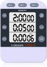 Digital Dual Kitchen Timer for Cooking, 3 Channels Count Down/up Triple Multi Timers for Food, Magnetic Memory-Preset Large-Display Adjustable Ala...