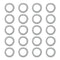 Aluminum Engine Oil Crush Washers Drain Plug Gaskets Compatible with Civic, Accord, CR-V/CRV, and More — Part Number 94109-14000?20pcs?...