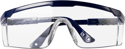 2 Pack ANSI Z87+ Safety Glasses, Anti-Fog, Scratch-Resistant, Adjustable Temples, Clear Protective Eyewear, Lab Goggles...