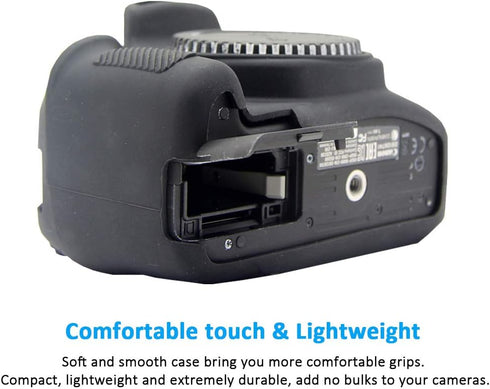 Camera Case for Canon EOS Rebel T6 T7 T5, Anti-Scratch Soft Silicone Protective Cover Protector Skin for Canon EOS 1500D Rebel T7 / EOS 1300D Rebe...