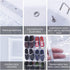 24 Pockets Over the Door Shoe Organizer, Folding Hanging Organiser Shoe Racks with Hooks, Heavy-Duty Hanging Mesh Shoe Holder for Badroom, Bathroo...