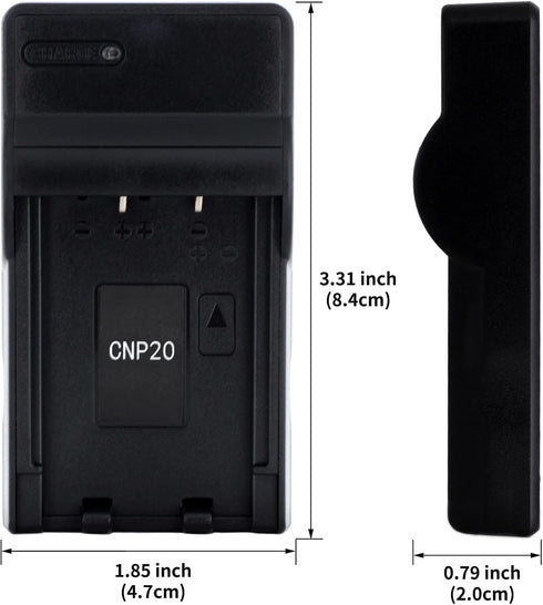 NP-20 USB Charger for Casio Exilim Card EX-M20, EX-S100, EX-S3, EX-S500, EX-S600, EX-S770, EX-S880, Exilim Zoom EX-Z18, EX-Z3, EX-Z4, EX-Z5, EX-Z6...