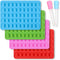 homEdge Silicone Gummy Bear Candy Molds, Set of 4 Packs Non Stick Food Grade Chocolate Gummy Mold Bonus with 2 Dropper-Blue, Red, Green and Pink...