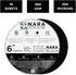 NARA Alcohol Ink Paper | Black | 6” Diameter Circle | 350 microns/360 GSM | 10 Sheets | Medium+ Paper | Paper for Alcohol Ink Art Painting | 100% ...