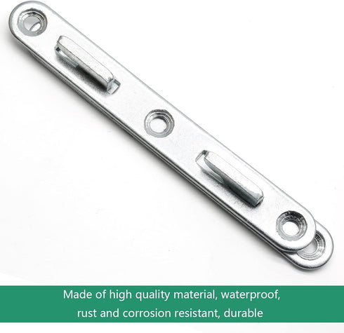 4 PCS Wood Bed Rail Connecting Fittings?5 Inch Thicken Bed Rail Fasteners Zinc Round Bed Hook...
