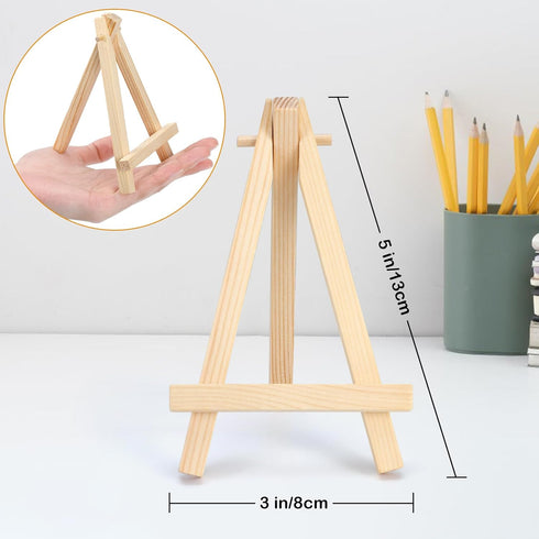 Mini Easel Stand, 6 Pcs Small Tabletop Easels for Sign Painting Card Holder...
