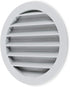 calimaero WSGG 6" Inch Gray Round Metal Air Vent Grill Cover Flat Louver with Fly Screen