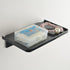 Acrylic Floating Wall Shelves - Small Stick-on Wall Mounted Phone Shelf Holder Wipes Rack Smart Speaker Shelf for Bathroom,Kitchen,Toilet,Bedroom,...