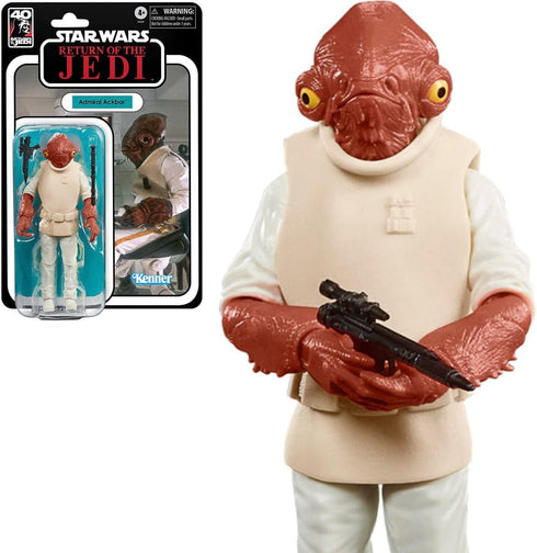 Star Wars The Black Series Admiral Ackbar, 40th Anniversary Return of The Jedi 6-Inch Collectible Action Figure, Ages 4 and Up (F5539)...
