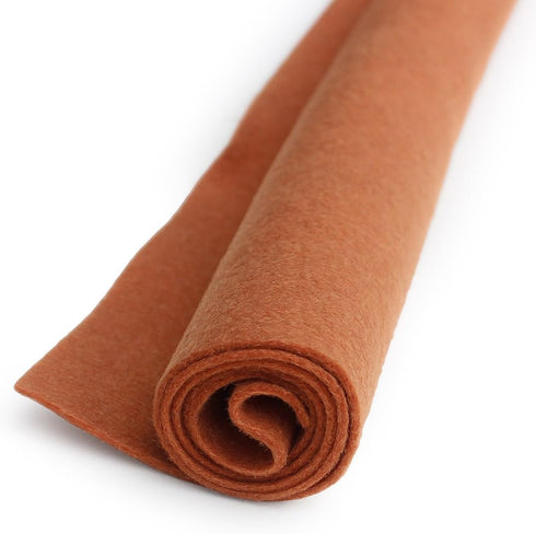 Cinnamon Brown - Wool Felt Oversized Sheet - 35% Wool Blend - 1 12x18 inch Sheet...