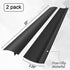 25Inch Kitchen Silicone Stove Counter Gap Cover, Easy Clean Heat Resistant Wide & Long Gap Filler, Seals Spills Between Counter, Stovetop, Oven, W...