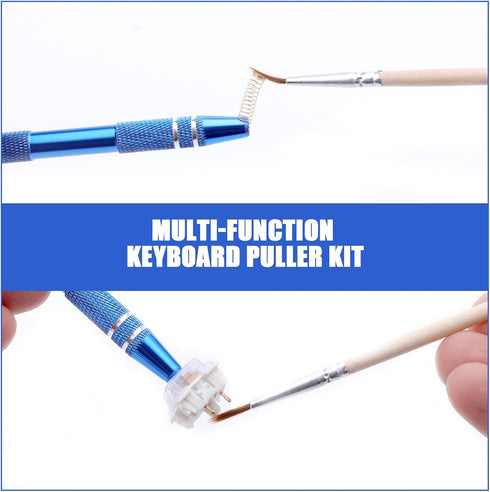 SAVITA Mechanical Keyboard Switch Puller Set, Keycap Remover Kit Keyboard Cleaner Tool Including Keycap Puller, Switch Clamp, Stem Holder, Lube Pe...