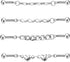 ZS 4Pcs 14G Chain Industrial Barbell Earring, 316L Surgical Steel Chain Cartilage Helix Stud Earrings, Industrial Bar Piercing Jewelry for Women M...