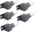 ESUPPORT Car Relay 12V 40A SPST 4Pin Switch Socket Plug Wire Harness Automotive Pack of 5...