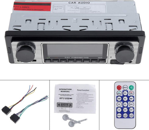 12V Bluetooth Car Radio MP3 Player Vehicle Stereo Audio Support FM / USB / SD / AUX with Remote Control...