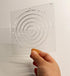 Acrylic Sashiko Stencil,Sashiko Embroidery Pattern,Quilt stitch mold,Small needle embroidery for Manual DIY tool template (Half Circle)...