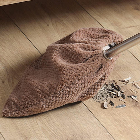 Healvian 2PCS Reusable Floor Cleaning Cloth Broom Replacement Cloth Cotton Mop Pad Lazy Broom Cover Washable Duster Mopping Refills for Wet & Dry ...