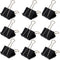 9 Pack Binder Clips Paper Clamps Upgrade Big Clip for Office Classroom Home Supplies(Black)...